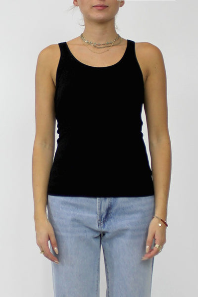Scoop Neck Tank With Built-in Bra