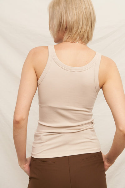 Scoop Neck Tank With Built-in Bra