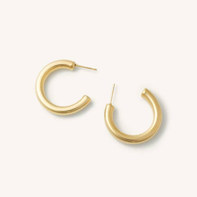 Rome Gold Tube Hoops