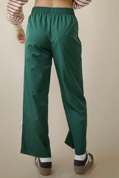 Side Ribbon Detail Jersey Pants