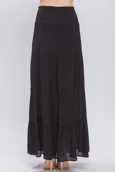 Smocked Maxi Skirt