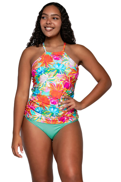 Sunsets Escape Lotus Harlow High Neck Tankini
