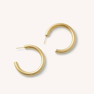 Rome Gold Tube Hoops