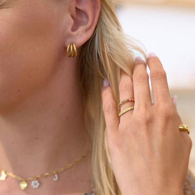 Mini Annabelle Triple Hoops