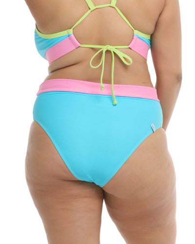 SPECTRUM MARLEE PLUS SIZE HIGH-WAIST BIKINI BOTTOM