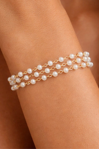18k Gold Plated Waterproof Stainless Steel Chain Bracelet