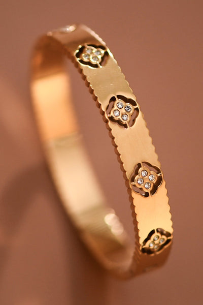 18k Gold Pvd Plated Waterproof Stainless Steel Bracelet