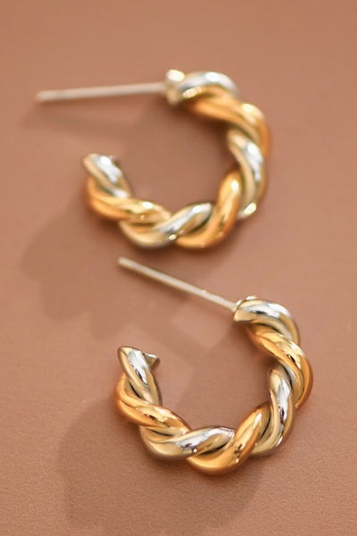 18k Gold Plated Waterproof Stainless Steel Earrings
