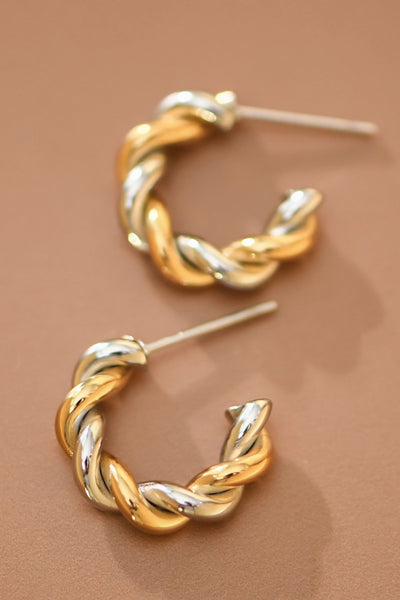 18k Gold Plated Waterproof Stainless Steel Earrings