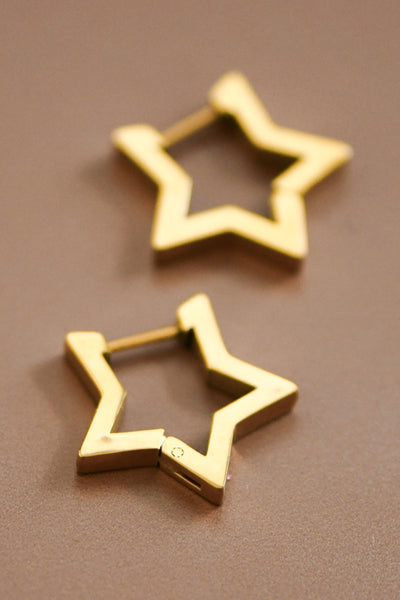 18k Gold Waterproof Stainless Steel Earrings