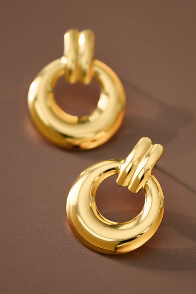 18k Gold Plated Waterproof Stainless Steel Earrings