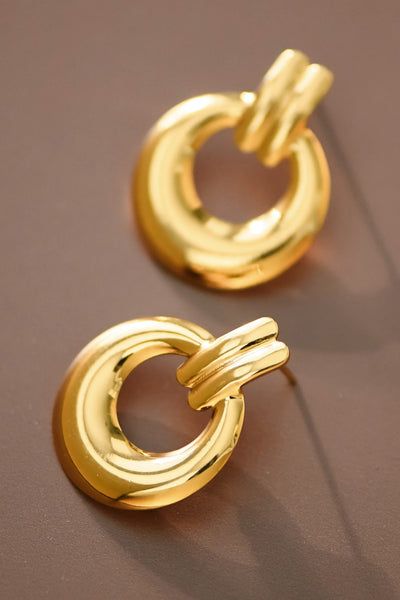 18k Gold Plated Waterproof Stainless Steel Earrings