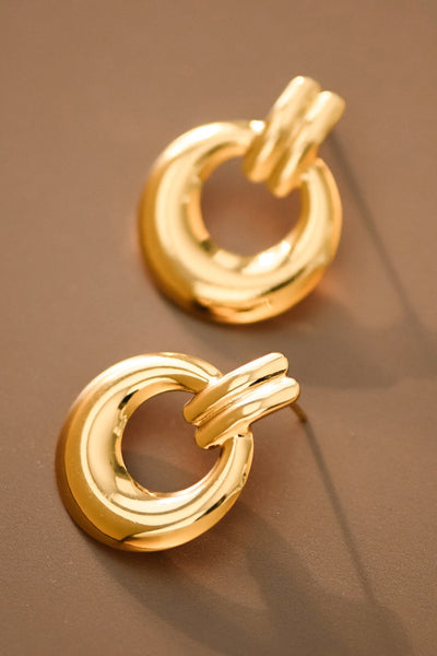 18k Gold Plated Waterproof Stainless Steel Earrings