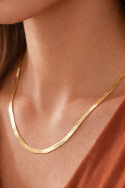 18k Gold Pvd Plated Waterproof Stainless Steel Necklace