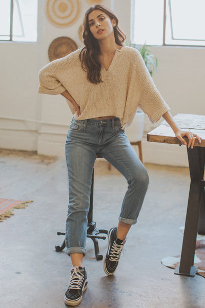Lightweight Cropped Sweater