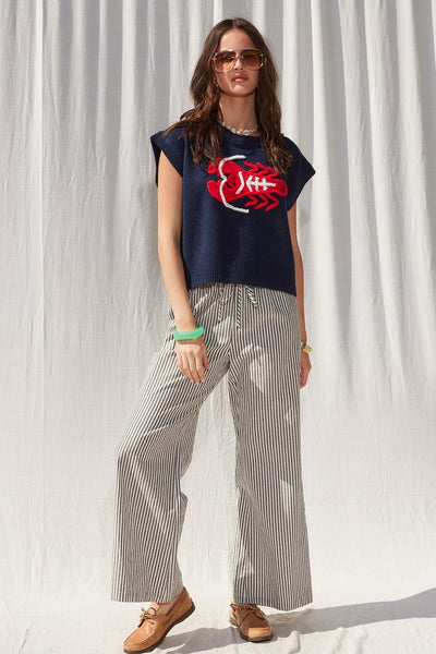 Striped Wide Leg Pants