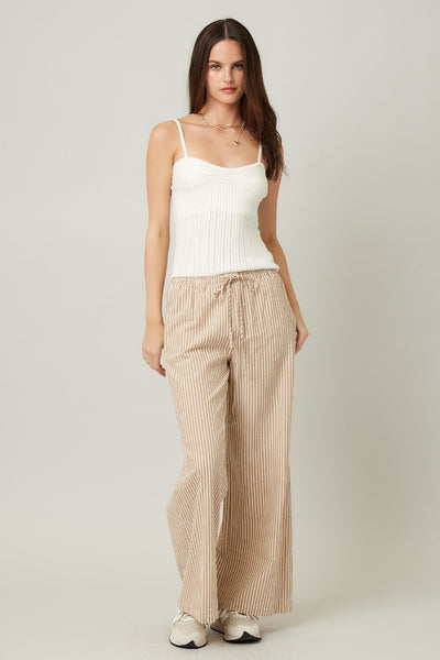 Striped Wide Leg Pants