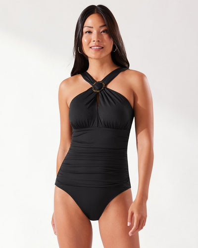 Pearl High-Neck One-Piece Swimsuit