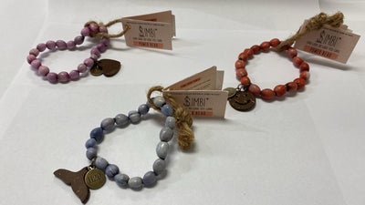 Power Bead Bracelet Red