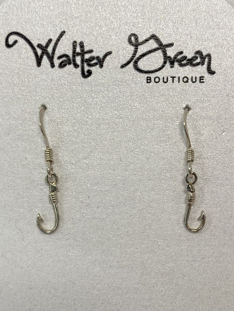 SEALIFE EAR/STERLING/MINI FISH HOOK DANGLE