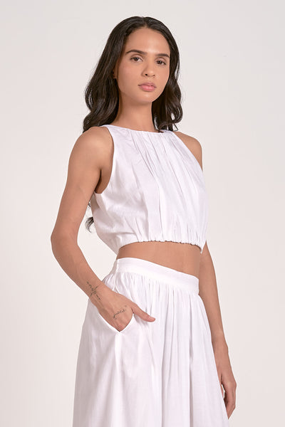 Top Halter Elastic Btn