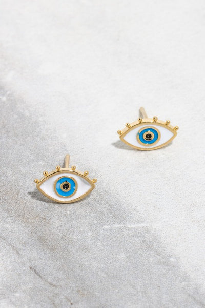 Vibrant Eye Stud Earrings