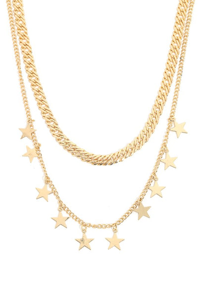 Multi Chain Star Necklace