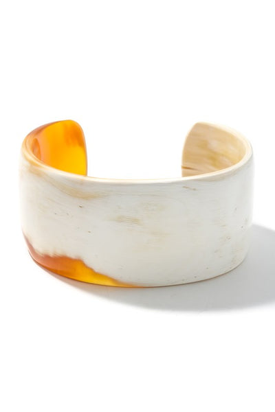 Two Tone Acetate Cuff Bracelet
