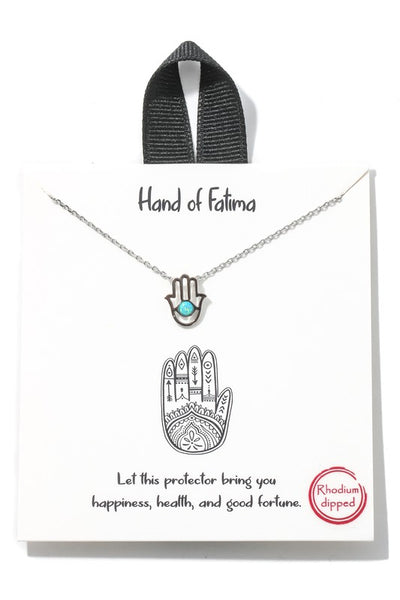 Hamsa Hand Charm Necklace
