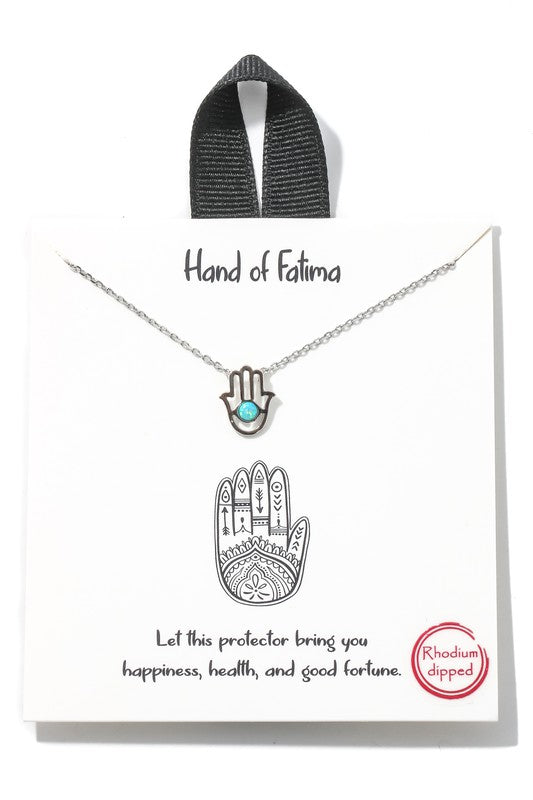 Hamsa Hand Charm Necklace