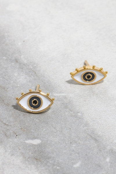 Vibrant Eye Stud Earrings