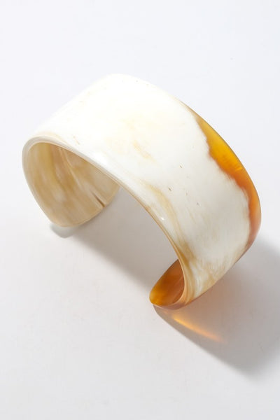 Two Tone Acetate Cuff Bracelet