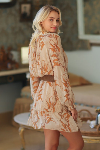 Dark Florals Mini Dress