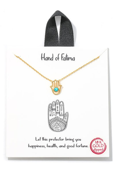 Hamsa Hand Charm Necklace