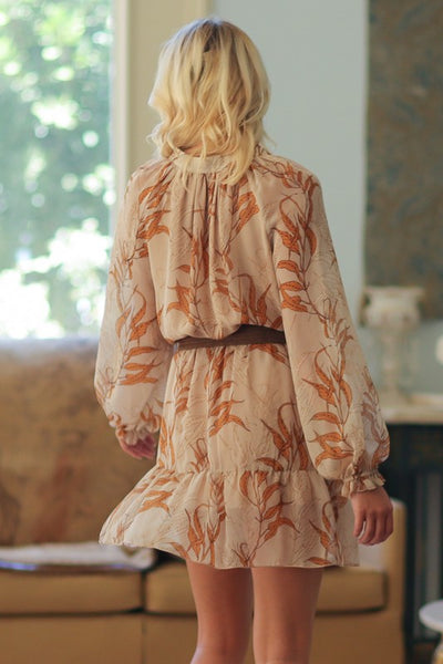 Dark Florals Mini Dress