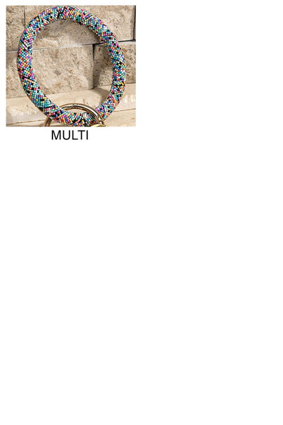 Beaded Key Ring Bracelet