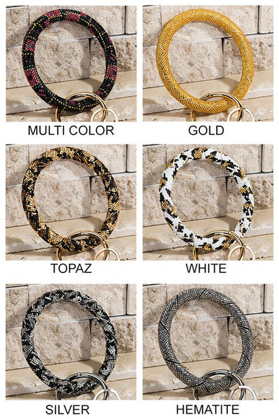 Beaded Key Ring Bracelet