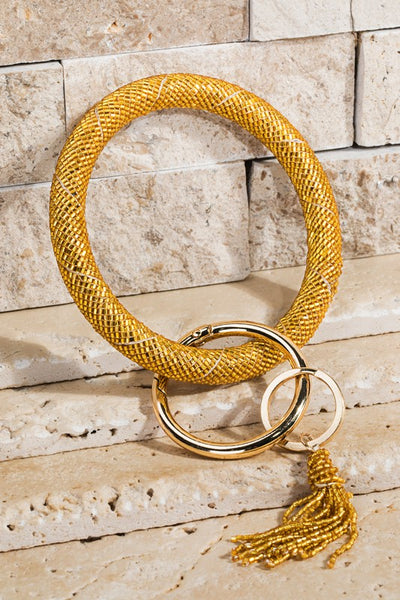 Beaded Key Ring Bracelet