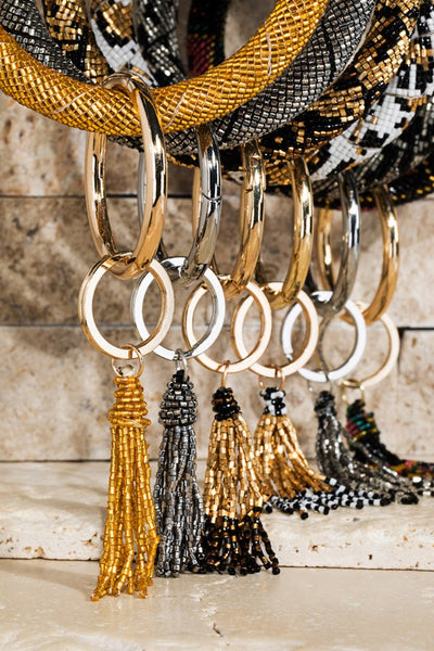 Beaded Key Ring Bracelet