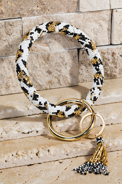 Beaded Key Ring Bracelet