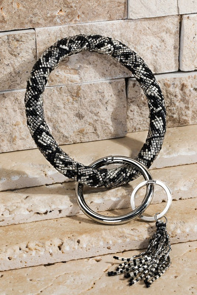 Beaded Key Ring Bracelet