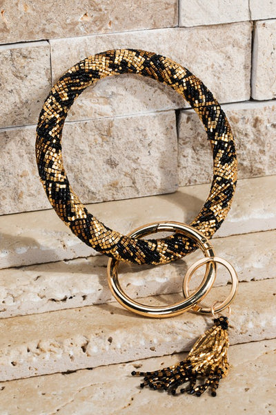 Beaded Key Ring Bracelet