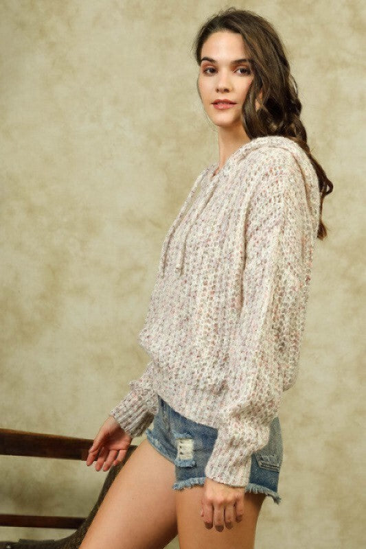 Soft Sweater with Hoodie