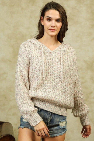 Soft Sweater with Hoodie