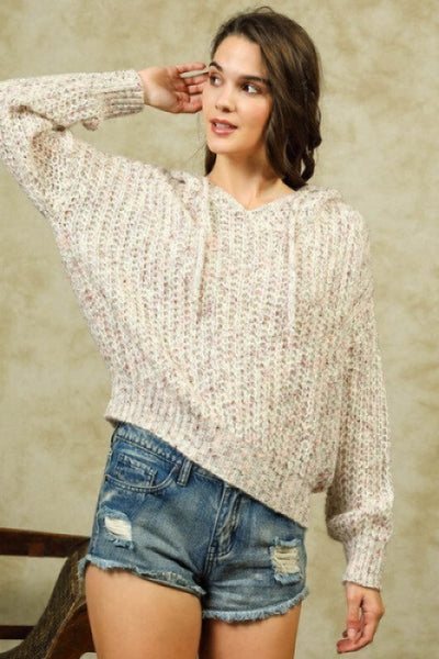 Soft Sweater with Hoodie