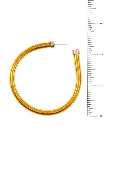 Jelly Semi Hoop Earrings