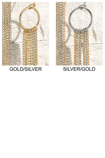 Fine Chain Tassel Earrings