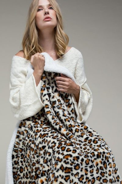 Leopard Sherpa Blanket