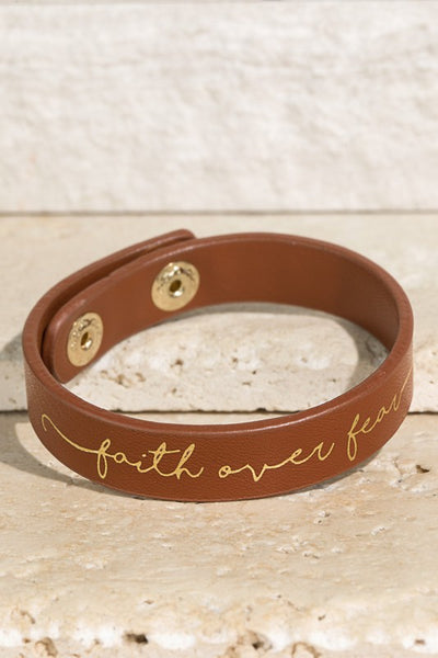 Faith Over Fear Bracelet