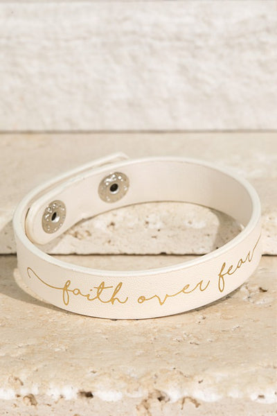 Faith Over Fear Bracelet